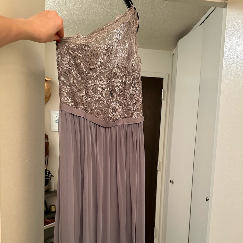 Silver Bridesmaid Dress